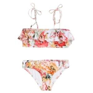 ZIMMERMAN GIRLS MAE TWO PIECE FRILL
BANDEAU BIKINI